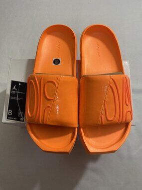 New Womens Size 8 Orange Jordan Nola Slides CZ8027 800